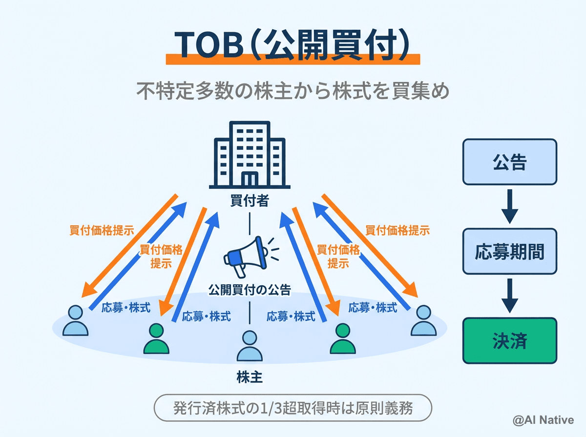 公開買付け(TOB)